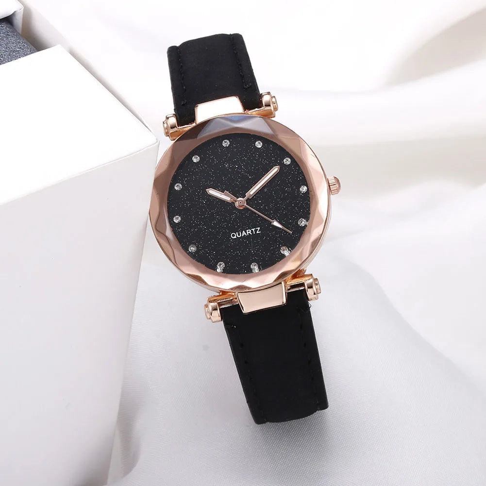 Reloj de cuarzo de negocios Correa de cuero de PU de moda Relojes de cuartos diarios Adecuado para reloj de pulsera de regalo de citas diarias