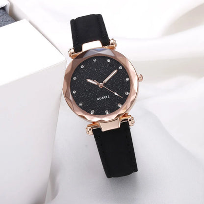 Reloj de cuarzo de negocios Correa de cuero de PU de moda Relojes de cuartos diarios Adecuado para reloj de pulsera de regalo de citas diarias
