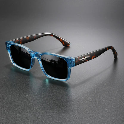 Gafas de Sol Retro Punk - Montura Cuadrada Protectora, UV400 Unisex para Aventuras al Aire Libre y Estilo Casual