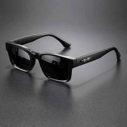 Gafas de Sol Retro Punk - Montura Cuadrada Protectora, UV400 Unisex para Aventuras al Aire Libre y Estilo Casual