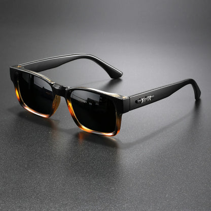 Gafas de Sol Retro Punk - Montura Cuadrada Protectora, UV400 Unisex para Aventuras al Aire Libre y Estilo Casual