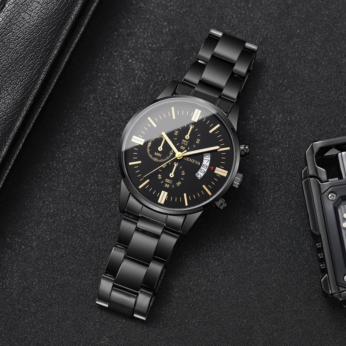 AUREX™ | Reloj Clásico para Hombre con Calendario, Acero Inoxidable, Movimiento de Cuarzo y Estilo Exclusivo