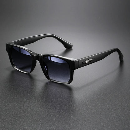 Gafas de Sol Retro Punk - Montura Cuadrada Protectora, UV400 Unisex para Aventuras al Aire Libre y Estilo Casual